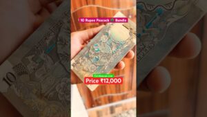 Coinbazzar.com most valuable 10 rs peacock 🦚 bundle price 12000 rare ten rupee note for sell #indianbanknotes