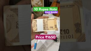 Coinbazzar.com ten rupee fresh note bundle gaddi rim for sale selling coinbazzar old new currency packet