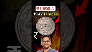 Chillar gyan 💥1947 1 rupee coin! last british india 1 rs. coin, old coins value #shorts #1rupee #oldcoins #viral