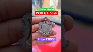 Coinbazzar.com rare silver medal 1930 british medal gl shah #indiancurrency collectible item for sell