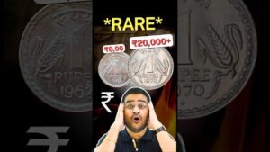 Chillar Gyan 💥Old Coin 1 Rupee 1970 Worth ₹20000! 1 Rs Coin Value 1962, Chillar Gyan #shorts #OldCoins #SellCoins