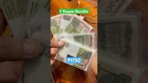 Coinbazzar.com ₹1750 Worth One Rupee Bundle is For Sale Selling 1 Rs Gaddi Packet