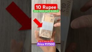 Coinbazzar.com 10 Rupee New Fresh RIM 10 Bundle Packet Kadak Naye Noto Gaddi Selling Price 17500 Rs Value Currency