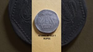Iconic India 40 हज़ार का OLD 1 RUPEE COIN #shorts